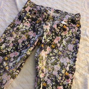 Madewell floral jeans